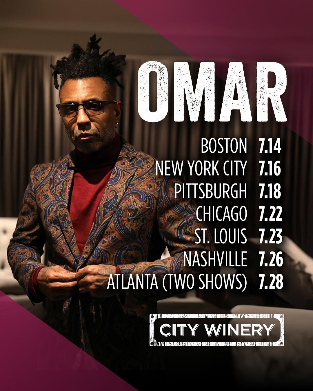 Omar Lye-Fook Tour Poster 2025